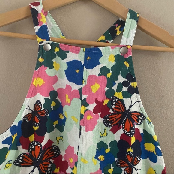 Nordstrom x Cristina Martinez Organic Cotton Bright Floral Artsy Overalls Sz. 8 - Picture 3 of 11